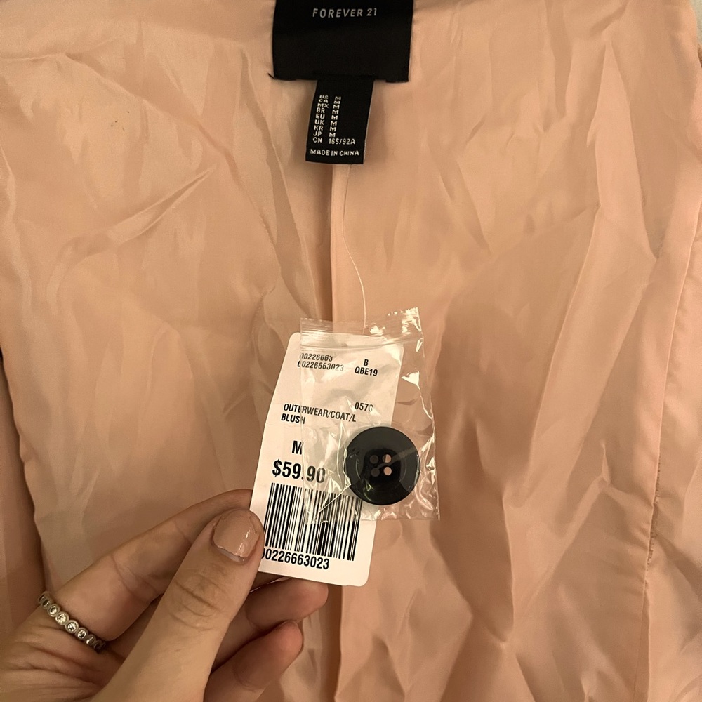 Never worn forever 21 velvety trench coat